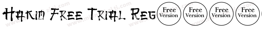 Hakio Free Trial Reg字体转换
